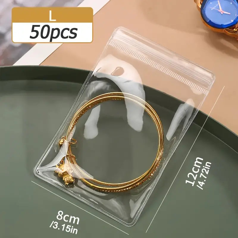 Boîte de Rangement Transparente avec Pochettes Individuelles – Idéale pour Bijoux, Perles et Accessoires