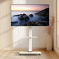 Meuble RV support TV mobile avec roulettes et tablette – Design moderne pour salon et bureau