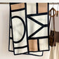 Écharpe femme élégante motif géométrique – Châle léger chic pour toutes saisons