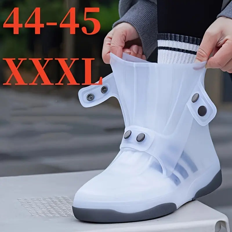 Surbottes Imperméables en Silicone avec Boutons Pression – Protection Antidérapante pour Chaussures