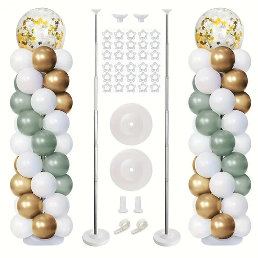 Colonnes de Ballons Colorés – Arche Décorative pour Anniversaire, Mariage & Événements Festifs