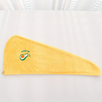 Serviette Cheveux Micro-Fibre Séchage Rapide & Absorbante, coloris Jaune