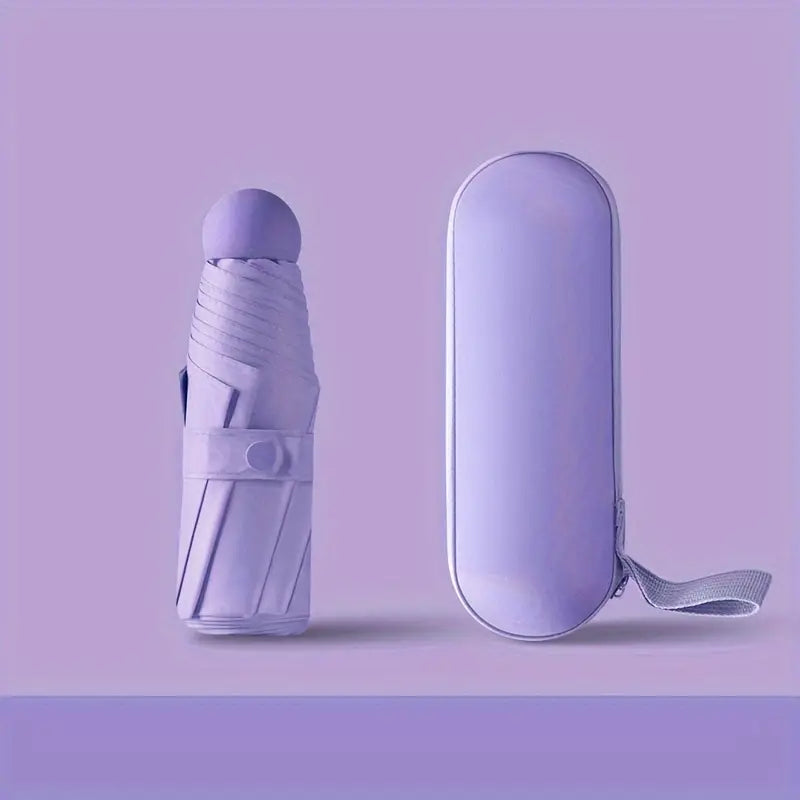 Parapluie compact pliable avec étui rigide  Design élégant et protection maximale
