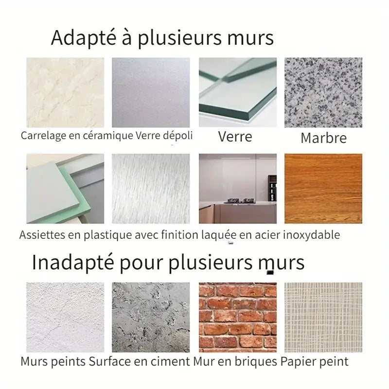 Crochets Muraux Transparente Autocollants – Fixation Sans Perçage, Réutilisables et Ultra-Résistants pour Salle de Bain et Cuisine