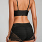 Short de Plage Femme en Dentelle – Taille Haute avec Lien Ajustable