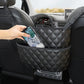 Organisateur de Voiture en Cuir – Filet de Rangement entre Sièges pour Sac à Main et Accessoires
