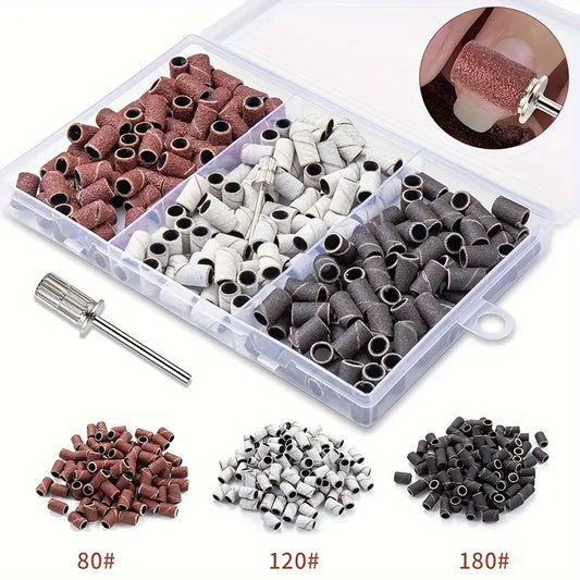 Lot de Manchons de Ponçage Grain 80/120/180 avec Mandrin – Accessoires pour Polissage et Finition Précise