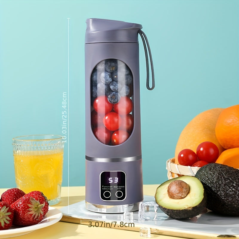 Blender Smoothie Portable USB Rechargeable 450ml, coloris Violet