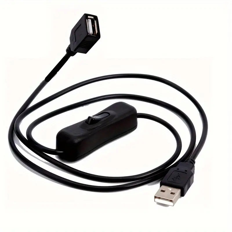 Câble USB avec Interrupteur On/Off – Rallonge Alimentation Pratique pour Gadgets USB
