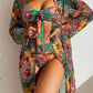 Bas de Bikini Femme Tropical – Taille Haute à Imprimé Floral, Look Exotique et Élégant