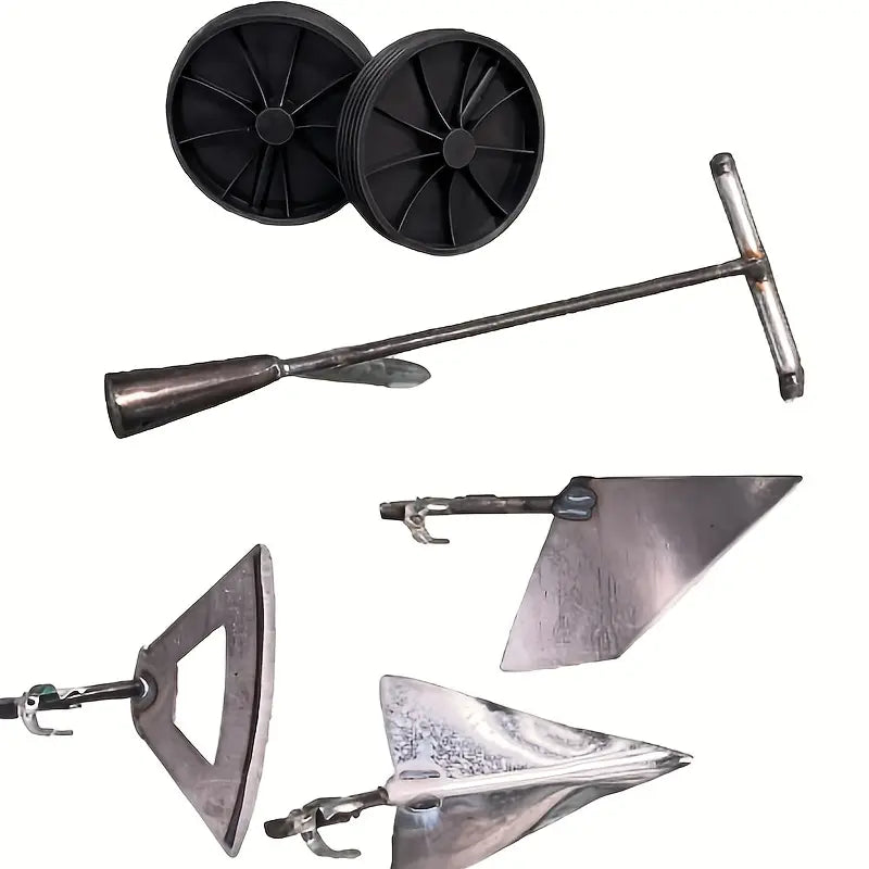 Butteur de Jardin Multifonction à Roues  Outil de Binage, Sarclage et Labour avec Lames Interchangeables