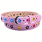 Ceinture Enfant avec Motifs Fleur Colorés, coloris Rose