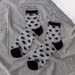 Lot de 4 Paires de Chaussettes Transparentes Motifs Cœurs et Rayures – Élégantes & Respirantes pour Femme