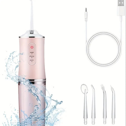 Hydropulseur Dentaire Portable – Jet d’Eau Haute Pression pour Nettoyage Interdentaire et Soin Buccal Professionnel