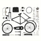 Kit Maquette Vélo 3D en Métal – 51 Pièces à Assembler, Modélisme de Précision pour Passionnés de Construction