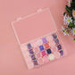 Boîte de Rangement Transparentes 28 Cases – Organiseur Plastique pour Perles, Strass et Petits Accessoires de Bijoux