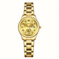 Montre femme acier bicolore argent et or – Quartz lumineux avec affichage date