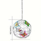 Lampe Solaire Suspendue LED en Boule – Éclairage Extérieur Déco avec Papillons pour Jardin et Terrasse