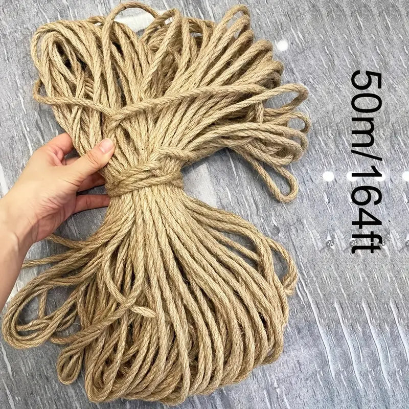 Corde en Jute Naturelle – Bobines et Rouleaux Multi-Tailles pour Emballage, Décoration et Bricolage