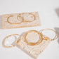 Lot de bracelets manchettes femme dorés – Bijoux élégants minimalistes tendance