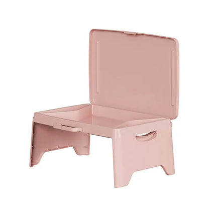 Table de Rangement Pliable Multifonction, coloris Rose