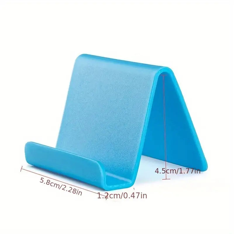 Support Téléphone Bureau Minimaliste – Porte-Téléphone Compact en Plastique Noir pour Table ou Bureau