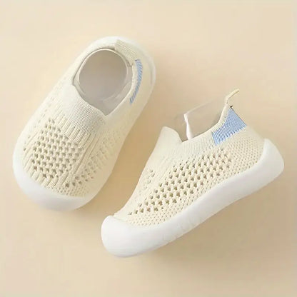 Chaussures bébé garçon légères – Baskets respirantes en maille souple, semelle antidérapante, confort pour premiers pas