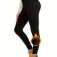Legging Hiver Femme Doublé Polaire – Taille Haute Thermique & Anti-Froid