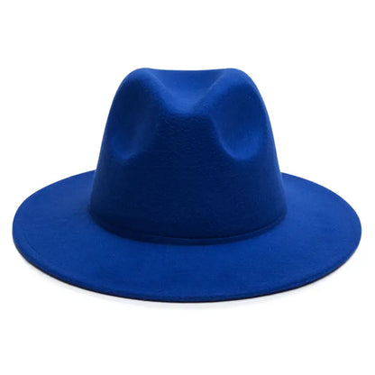 Chapeau homme bleu marine style fedora, coloris Bleu royal