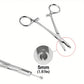 Pince Clamp à Billes 3, 4 et 5 mm pour Piercing – Outil de Précision en Acier Inoxydable pour Tatoueurs