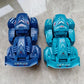 Voitures de Course Transformers – Jouet à Friction Robuste pour Enfants, Modèles Bleus & Turquoise