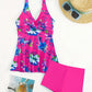 Tankini femme floral avec short intégré – Confort et style pour toutes vos baignades