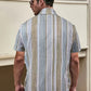 Chemise décontractée à rayures pour homme