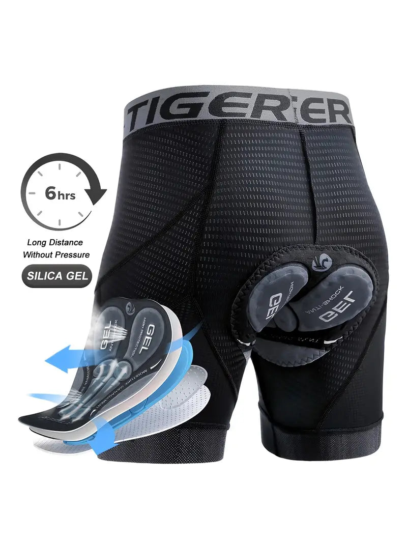 Cuissard vélo rembourré en gel – Short cyclisme respirant et anti-choc pour longues distances