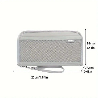 Organiseur de voyage multifonction Porte-passeport familial avec compartiments cartes, billets et monnaie