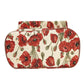 Sac à dos femme motif fleuri vintage – Tissu brodé avec coquelicots rouges et détails en cuir