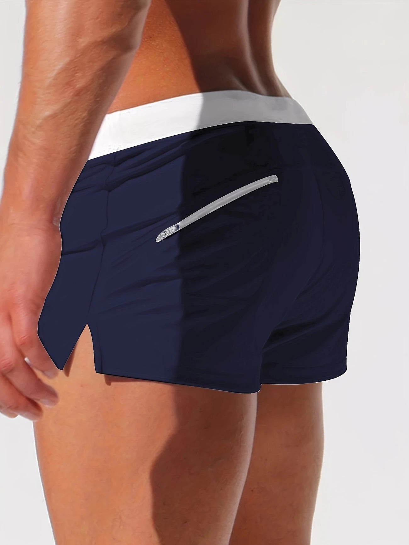 Short de Bain Homme Taille Élastique – Léger, Séchage Rapide et Poche Zippée