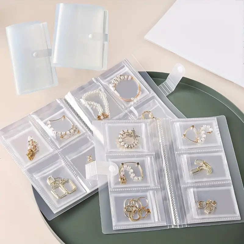 Pochette de rangement bijoux 84 compartiments – Organisateur portable pour boucles d’oreilles, bagues et bracelets