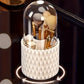 Organisateur de Maquillage avec Couvercle Transparent – Boîte de Rangement Pinceaux et Cosmétiques Élégante et Anti-Poussière