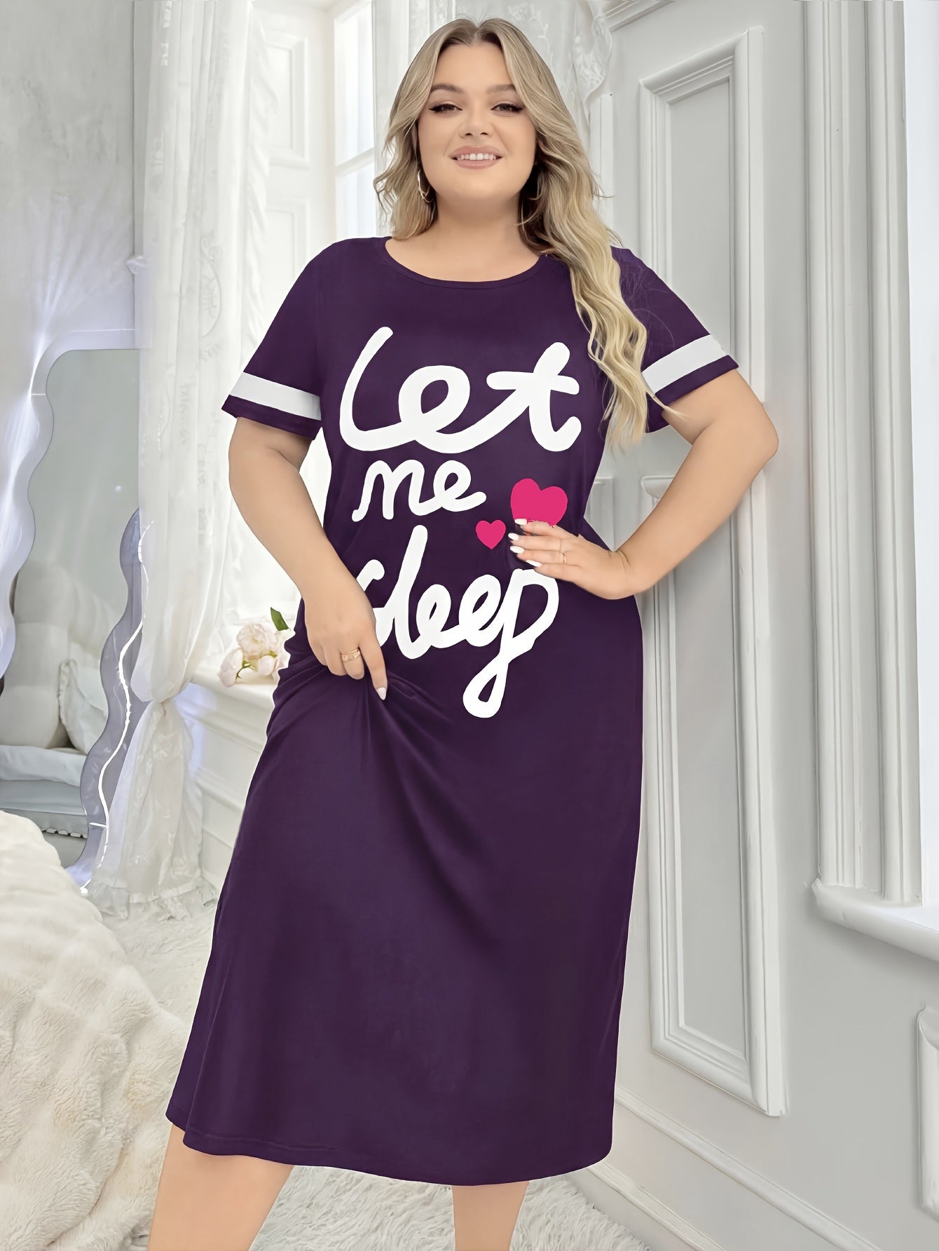 Robe longue de nuit pour femmes grandes tailles