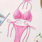 Bikini Femme 2 Pièces à Nouer – Maillot de Bain Triangle Dos Nu, Style Plage & Été Séduisant