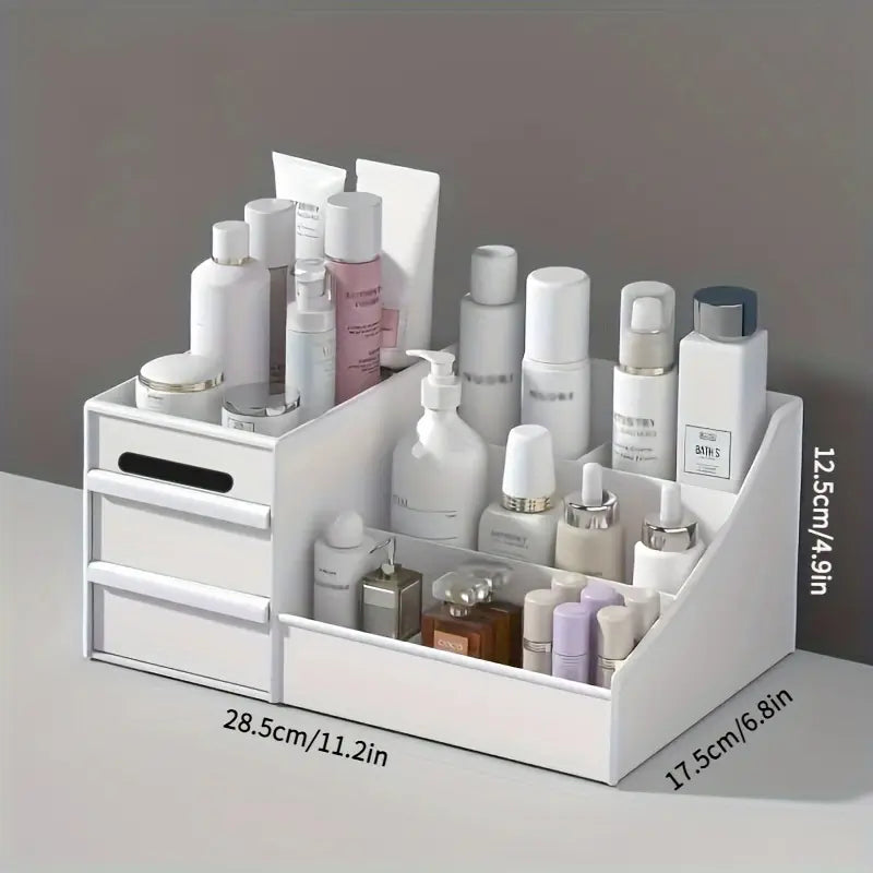 Organiseur de Maquillage avec Tiroirs – Boîte de Rangement Cosmétique pour Soins, Vernis et Accessoires Beauté