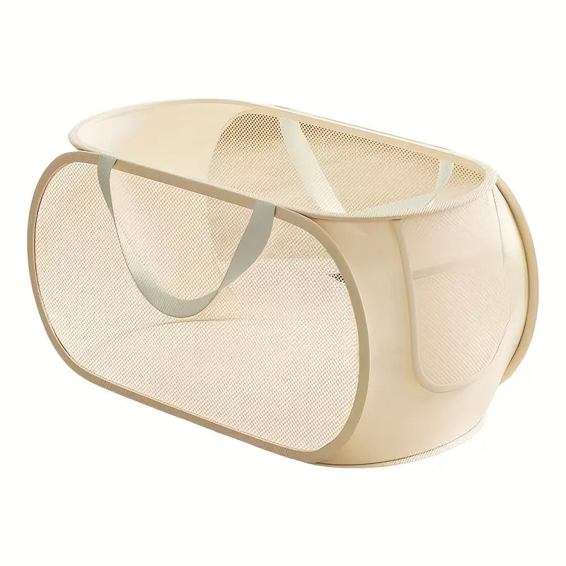 Panier de Rangement Pliable pour Chambre Bébé – Grand Bac en Maille pour Jouets, Peluches et Vêtements