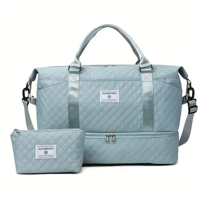 Sac de voyage homme avec trousse assortie  Grand sac à main multifonction et élégant