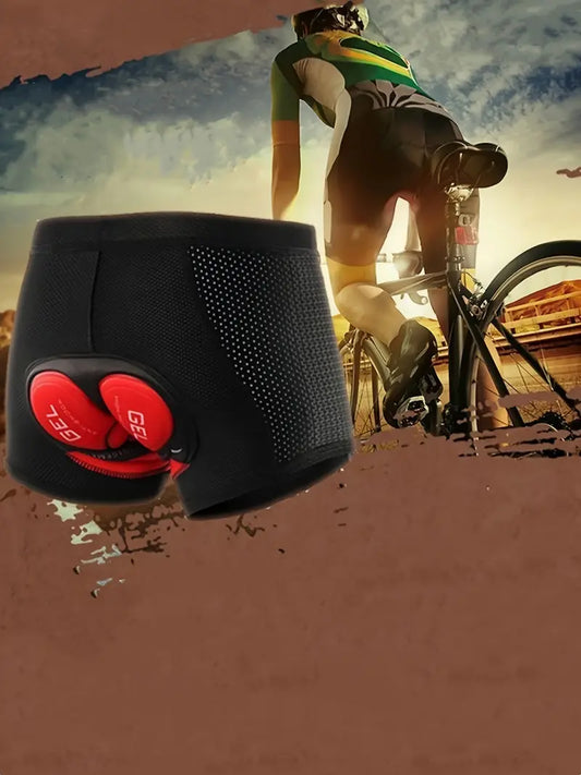 Sous-vêtement cyclisme rembourré gel – Cuissard respirant anti-choc pour longues sorties vélo