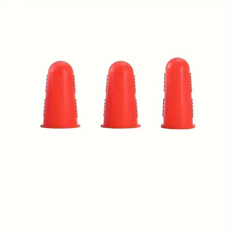 Protège-Doigts en Silicone Antidérapant – Lot de 3 Dés de Protection pour Manipulation de Papier, Couture ou Comptabilité