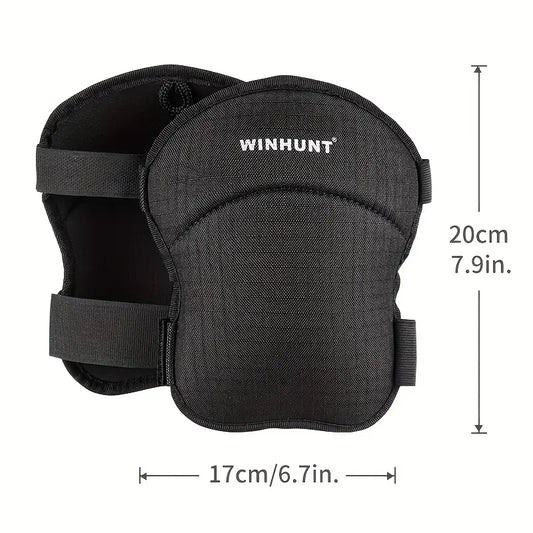 Genouillères de Protection WINHUNT – Confort Rembourré et Réglable pour Travaux, Jardinage et Bricolage