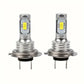 Paire d’Ampoules LED H7 Haute Puissance – 3570 COB 12V pour Phares Avant de Voiture, Blanc Froid, Antibrouillard et Feux de Route