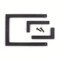 Support en Bois Noir pour Vinyles – Présentoir Minimaliste & Stable pour LP 33 Tours