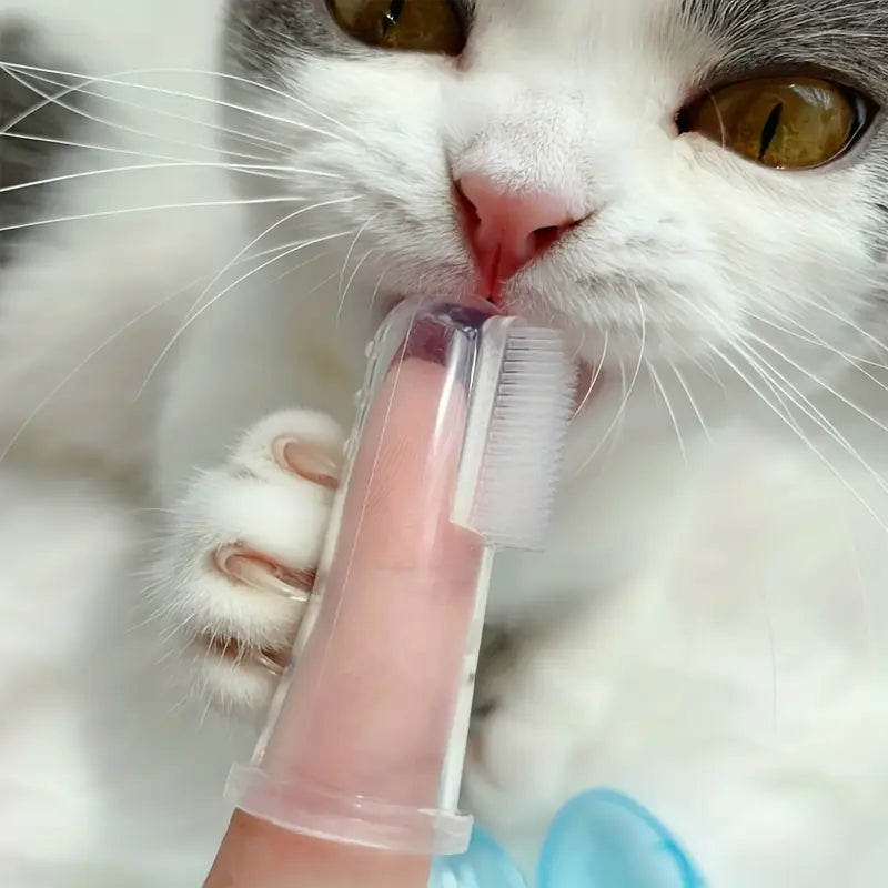 Brosse à Dents pour Animaux en Silicone – Hygiène Dentaire Facile pour Chiens et Chats – Format Doigt Réutilisable